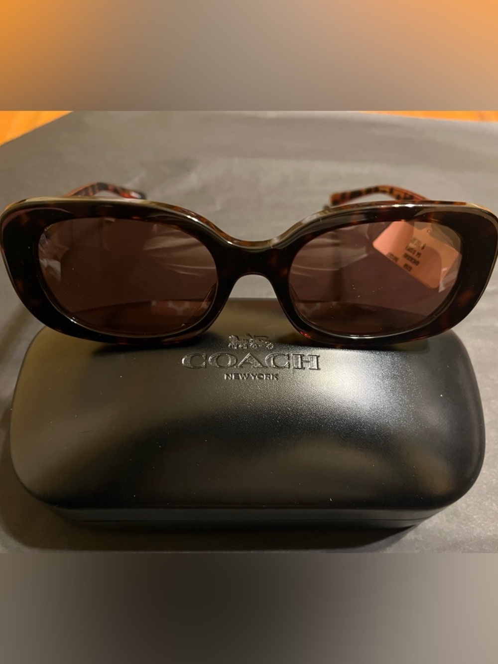 Coach Tortoiseshell Women's Sunglasses with Brown Lenses